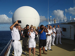Watching the Eclipse on the Deck